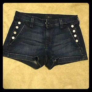 7 for all mankind denim shorts